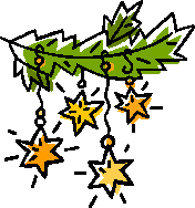 stars falling from leaf